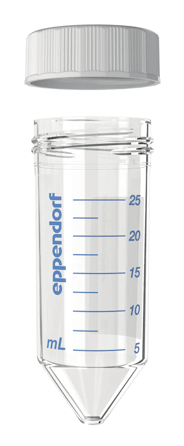 艾本德Eppendorf Conical Tubes 25 mL 帶螺旋蓋, 25 mL, 啟動套裝，4  個單離心管架，6  個轉(zhuǎn)子適配器，轉(zhuǎn)子孔可容納 50  mL 錐形管, PCR 潔凈級, 無
